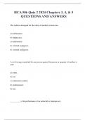 HCA 506 Quiz 2 2024 Chapters 3&comma; 4&comma; & 5 QUESTIONS AND ANSWERS