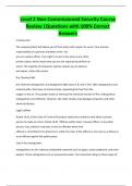 Level 2 Non-Commissioned Security Course  Review &vert;Questions with 100&percnt; Correct Answers