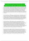 Level 2 non-commissioned security officer Exam &vert;Questions with 100&percnt; Correct Answers