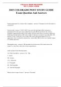 2023 COLORADO POST STUDY GUIDE 