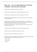 BISC 101 &ndash; PLANT MIDTERM EXAM WITH CORRECT DETAILED ANSWERS