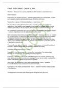  FAML 400 EXAM 1 QUESTIONS AND ANSWERS