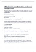 New York State Real Estate Salesperson Licensing Exam Questions and Answers&period;