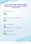 Exam 2&colon; DIT121&sol; DIT 121 &lpar;Latest 2024&sol; 2025 Update&rpar; Questions and Verified Answers&vert; Grade A &vert; 100&percnt; Correct