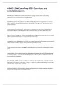 ASWB LSW Exam Prep 2021 Questions and Accurate Answers&period;