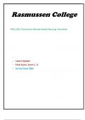 PRN 1562 Exam Mental Health Nursing Test Bank Latest Update 2024-2025 Exam 1&comma; Exam 2&comma; Final Exam Included