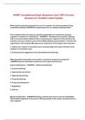 APMP Foundational Exam Questions And 100&percnt; Correct Answers A&plus; Graded Latest Update