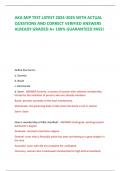 AKA MIP TEST LATEST 2024-2025 WITH ACTUAL QUESTIONS AND CORRECT VERIFIED ANSWERS ALREADY GRADED A&plus; 100&percnt; GUARANTEED PASS&excl;