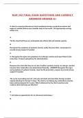 NUR 352 FINAL EXAM QUESTIONS AND CORRECT ANSWERS GRADED A&plus;