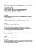 D016 Leadership Foundations and Ethics Complete Set Exam Review With Correct Answers&period;