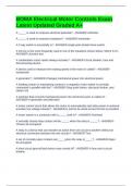 BOMA Electrical Motor Controls Exam Latest Updated Graded A&plus;
