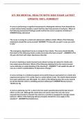 ATI RN MENTAL HEALTH WITH NGN EXAM LATEST UPDATE 100&percnt; CORRECT