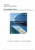 Test Bank for Business in Action&comma; 10th Edition by Courtland Bovee&comma; All Chapters 1-16 &vert;Complete Guide A&plus;