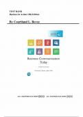 Test Bank for Business Communication Today&comma; Global Edition 15th Edition by Courtland Bovee&comma; John Thill&comma; All Chapters &vert;Complete Guide A&plus;