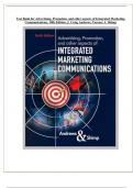 Test Bank for Advertising&comma; Promotion&comma; and Other Aspects of Integrated Marketing Communications&comma; 10th Edition By J&period; Craig Andrews & Terence A&period; Shimp &vert;&vert; All Chapters Covered &vert;&vert; Updated 2024&vert;2025