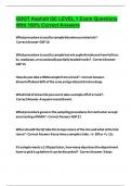 GDOT Asphalt QC LEVEL 1 Exam Questions With 100&percnt; Correct Answers 