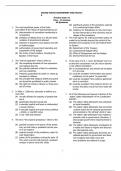Fall 2015 AP Government Multiple Choice Test Bank with Answers updated 2024 -2025