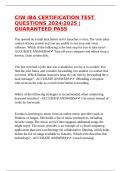 CIW IBA CERTIFICATION TEST QUESTIONS 20242025 &vert;GUARANTEED PASS