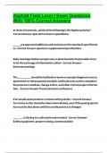 Asphalt Field Level I Exam Questions With 100&percnt; Correct Answers  2024