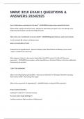NMNC 3210 EXAM 1 QUESTIONS & ANSWERS 2024&sol;2025