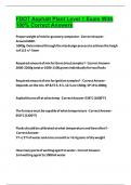 FDOT Asphalt Plant Level 1 Exam With 100&percnt; Correct Answers  2024