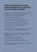 IN HFA TEST &lpar;INDIANA STATE NURSING HOME ADMINISTRATOR TEST&rpar; QUESTIONS WITH 100&percnt; CORRECT ANSWERS&excl;&excl;