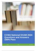 CCMA National EXAM 2024 Questions and Answers 100- Pass&period;