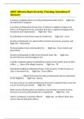 ABST Alberta Basic Security Training&colon; Questions & Answers