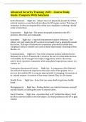 Advanced Security Training &lpar;AST&rpar; - Course Study Guide&colon; Complete With Solutions