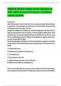 OBGYN APGO UWise Exam Questions with 100&percnt; Correct Answers &vert; Verified &vert; Latest Update