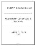 &lpar;PMHNP&rpar; D346 NURS 6439 - Advanced PMH Care of Adults & Older Adults- Latest OA Exam 2024&period;
