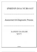&lpar;PMHNP&rpar; D344 NURS 6437 - Assessment & Diagnostic Process - Latest OA Exam 2024&period;