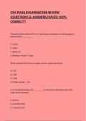 CIM FINAL EXAMINATION REVIEW &lpar;QUESTIONS & ANSWERS&rpar; RATED 100&percnt; CORRECT&excl;&excl;