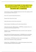 ATI CONTENT MASTERY FUNDAMENTALS EXAM QUESTIONS & ANSWERS 2024 &lpar; A&plus; GRADED 100&percnt; VERIFIED&rpar;