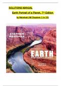 Solution Manual For Earth Portrait of a Planet&comma; 7th Edition by Marshak All 1-23 Chapters Covered &comma;Latest Edition&comma; ISBN&colon;9780393882742