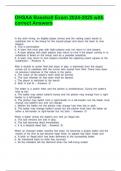 OHSAA Baseball Exam 2024-2025 with correct Answers