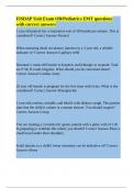 FISDAP Unit Exam OB&sol;Pediatrics EMT questions with correct answers