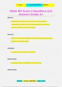 NUSA 401 Exam 2 Questions and  Answers Grade A&plus;
