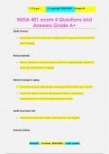NUSA 401 exam 4 Questions and  Answers Grade A&plus;
