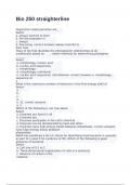 Bio 250 straighterline exam with correct answers 2024