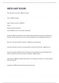 HESI A&P EXAM 2024&sol;2025