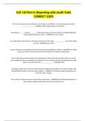 CLR 110 Part 6&colon; Reporting with Audit Trails CORRECT 100&percnt;