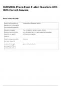 NURS8024 Pharm Exam 1 Latest Questions With 100&percnt; Correct Answers&period;