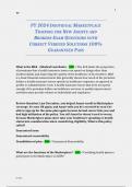 PY 2024 INDIVIDUAL MARKETPLACE TRAINING FOR NEW AGENTS AND BROKERS EXAM QUESTIONS WITH CORRECT VERIFIED SOLUTIONS 100&percnt; GUARANTEED PASS