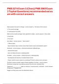 PNB 2274 Exam 3 &lpar;Chen&rpar;&vert; PNB 2665 Exam 3 Tophat Questions&vert; recommended set exam with correct answers