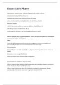 Exam 4 Adv Pharmacology  2024&sol;2025