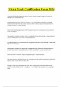 NSAA Mock Certification Exam 2024