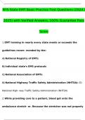 NYS State EMT Basic Practice Test Questions &lpar;2024 &sol; 2025&rpar; with Verified Answers&comma; 100&percnt; Guarantee Pass Score 2024
