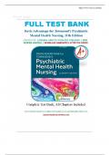 Test Bank for Davis Advantage for Townsend's Psychiatric Mental Health Nursing&comma; 11th Edition by Karyn I&period; Morgan All Chapters included LATEST