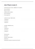 Adv Pharm exam 3 Study Guide 2024&sol;2025